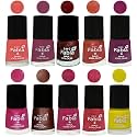 Nail Paint | Glossy &amp; Shine Nail Polish Combo| 6 ml Each) - Set of 10 Multicolor,04875
