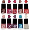 Nail Paint | Glossy &amp; Shine Nail Polish Combo| 6 ml Each) - Set of 10 Multicolor,05120