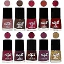 Nail Paint | Glossy &amp; Shine Nail Polish Combo| 6 ml Each) - Set of 10 Multicolor,05875