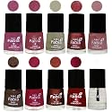 Nail Paint | Glossy &amp; Shine Nail Polish Combo| 6 ml Each) - Set of 10 Multicolor,05816