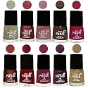 Nail Paint | Glossy &amp; Shine Nail Polish Combo| 6 ml Each) - Set of 10 Multicolor,05846
