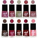 Nail Paint | Glossy &amp; Shine Nail Polish Combo| 6 ml Each) - Set of 10 Multicolor,05812