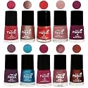 Nail Paint | Glossy &amp; Shine Nail Polish Combo| 6 ml Each) - Set of 10 Multicolor,05209