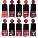 Nail Paint | Glossy &amp; Shine Nail Polish Combo| 6 ml Each) - Set of 10 Multicolor,04874