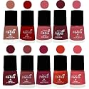 Nail Paint | Glossy &amp; Shine Nail Polish Combo| 6 ml Each) - Set of 10 Multicolor,05511