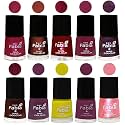 Nail Paint | Glossy &amp; Shine Nail Polish Combo| 6 ml Each) - Set of 10 Multicolor,05899