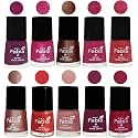 Nail Paint | Glossy &amp; Shine Nail Polish Combo| 6 ml Each) - Set of 10 Multicolor,05046