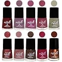 Nail Paint | Glossy &amp; Shine Nail Polish Combo| 6 ml Each) - Set of 10 Multicolor,05773