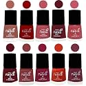 Nail Paint | Glossy &amp; Shine Nail Polish Combo| 6 ml Each) - Set of 10 Multicolor,05510