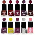 Nail Paint | Glossy &amp; Shine Nail Polish Combo| 6 ml Each) - Set of 10 Multicolor,05910