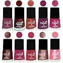 Nail Paint | Glossy &amp; Shine Nail Polish Combo| 6 ml Each) - Set of 10 Multicolor,04930