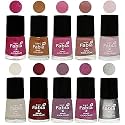 Nail Paint | Glossy &amp; Shine Nail Polish Combo| 6 ml Each) - Set of 10 Multicolor,05633