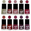 Nail Paint | Glossy &amp; Shine Nail Polish Combo| 6 ml Each) - Set of 10 Multicolor,05835