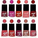 Nail Paint | Glossy &amp; Shine Nail Polish Combo| 6 ml Each) - Set of 10 Multicolor,05385