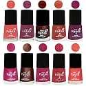 Nail Paint | Glossy &amp; Shine Nail Polish Combo| 6 ml Each) - Set of 10 Multicolor,04853