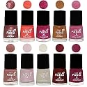 Nail Paint | Glossy &amp; Shine Nail Polish Combo| 6 ml Each) - Set of 10 Multicolor,05574