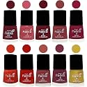 Nail Paint | Glossy &amp; Shine Nail Polish Combo| 6 ml Each) - Set of 10 Multicolor,05540