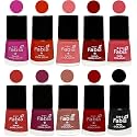 Nail Paint | Glossy &amp; Shine Nail Polish Combo| 6 ml Each) - Set of 10 Multicolor,05420