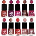 Nail Paint | Glossy &amp; Shine Nail Polish Combo| 6 ml Each) - Set of 10 Multicolor,04984