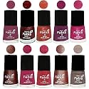 Nail Paint | Glossy &amp; Shine Nail Polish Combo| 6 ml Each) - Set of 10 Multicolor,04896