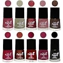 Nail Paint | Glossy &amp; Shine Nail Polish Combo| 6 ml Each) - Set of 10 Multicolor,05831