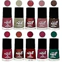 Nail Paint | Glossy &amp; Shine Nail Polish Combo| 6 ml Each) - Set of 10 Multicolor,05823