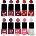 Nail Paint | Glossy &amp; Shine Nail Polish Combo| 6 ml Each) - Set of 10 Multicolor,05557