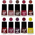 Nail Paint | Glossy &amp; Shine Nail Polish Combo| 6 ml Each) - Set of 10 Multicolor,05851