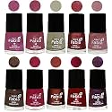 Nail Paint | Glossy &amp; Shine Nail Polish Combo| 6 ml Each) - Set of 10 Multicolor,05800