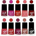 Nail Paint | Glossy &amp; Shine Nail Polish Combo| 6 ml Each) - Set of 10 Multicolor,05402