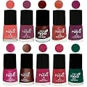 Nail Paint | Glossy &amp; Shine Nail Polish Combo| 6 ml Each) - Set of 10 Multicolor,04878