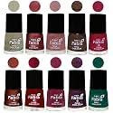 Nail Paint | Glossy &amp; Shine Nail Polish Combo| 6 ml Each) - Set of 10 Multicolor,05839