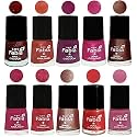 Nail Paint | Glossy &amp; Shine Nail Polish Combo| 6 ml Each) - Set of 10 Multicolor,04947