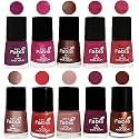 Nail Paint | Glossy &amp; Shine Nail Polish Combo| 6 ml Each) - Set of 10 Multicolor,05060
