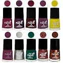 Nail Paint | Glossy &amp; Shine Nail Polish Combo| 6 ml Each) - Set of 10 Multicolor,05927