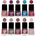 Nail Paint | Glossy &amp; Shine Nail Polish Combo| 6 ml Each) - Set of 10 Multicolor,05309