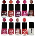 Nail Paint | Glossy &amp; Shine Nail Polish Combo| 6 ml Each) - Set of 10 Multicolor,04979