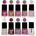 Nail Paint | Glossy &amp; Shine Nail Polish Combo| 6 ml Each) - Set of 10 Multicolor,05644