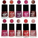 Nail Paint | Glossy &amp; Shine Nail Polish Combo| 6 ml Each) - Set of 10 Multicolor,04935