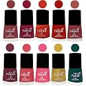 Nail Paint | Glossy &amp; Shine Nail Polish Combo| 6 ml Each) - Set of 10 Multicolor,05559