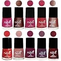 Nail Paint | Glossy &amp; Shine Nail Polish Combo| 6 ml Each) - Set of 10 Multicolor,05080