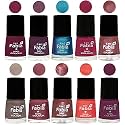 Nail Paint | Glossy &amp; Shine Nail Polish Combo| 6 ml Each) - Set of 10 Multicolor,05362
