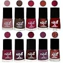Nail Paint | Glossy &amp; Shine Nail Polish Combo| 6 ml Each) - Set of 10 Multicolor,05869