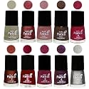 Nail Paint | Glossy &amp; Shine Nail Polish Combo| 6 ml Each) - Set of 10 Multicolor,05838