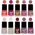 Nail Paint | Glossy &amp; Shine Nail Polish Combo| 6 ml Each) - Set of 10 Multicolor,05592