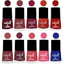 Nail Paint | Glossy &amp; Shine Nail Polish Combo| 6 ml Each) - Set of 10 Multicolor,05555