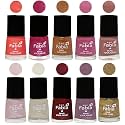 Nail Paint | Glossy &amp; Shine Nail Polish Combo| 6 ml Each) - Set of 10 Multicolor,05615