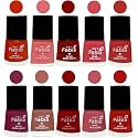 Nail Paint | Glossy &amp; Shine Nail Polish Combo| 6 ml Each) - Set of 10 Multicolor,05427