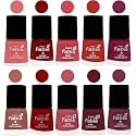 Nail Paint | Glossy &amp; Shine Nail Polish Combo| 6 ml Each) - Set of 10 Multicolor,05445