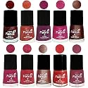 Nail Paint | Glossy &amp; Shine Nail Polish Combo| 6 ml Each) - Set of 10 Multicolor,04954